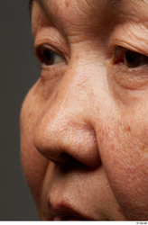 Face Nose Skin Woman Asian Overweight Wrinkles Studio photo references